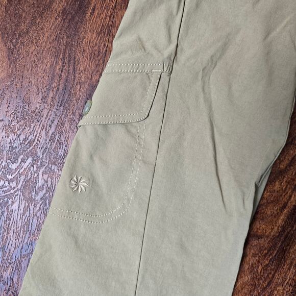 Athleta Khaki Dipper Utility Cargo Carpenter Pants - Size 4 - Style # 683761 - Picture 7 of 11